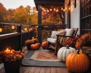 Balcón decorado: ideas para el otoño