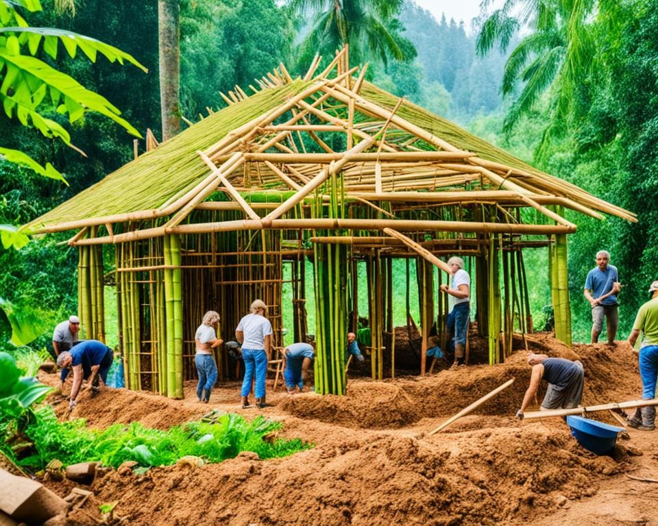 Construcción de viviendas con materiales naturales