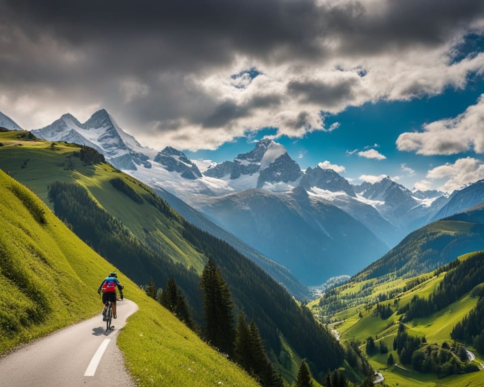 Las mejores rutas de ciclismo en los Alpes suizos