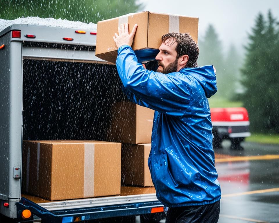 Mudanza en días de lluvia: cómo proteger tus pertenencias