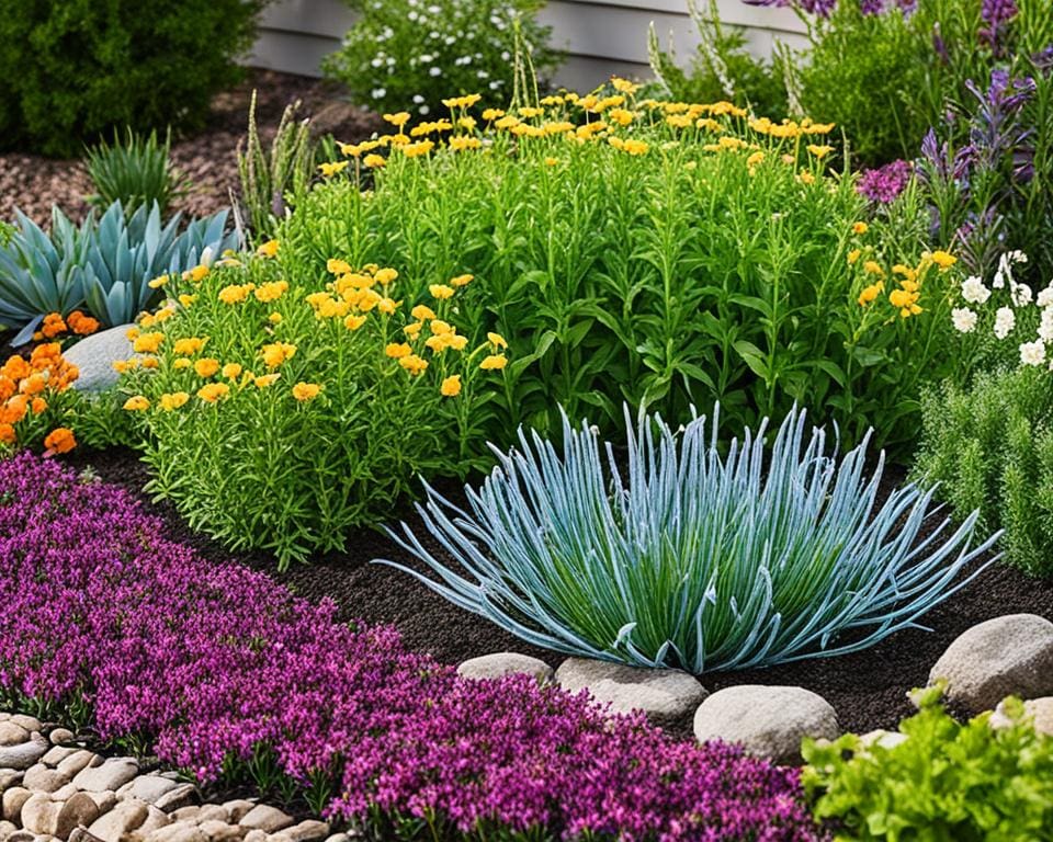 ahorro de agua en jardinería con plantas nativas