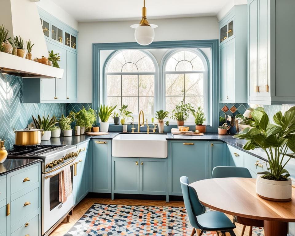 renovación de cocinas con estilo retro-chic