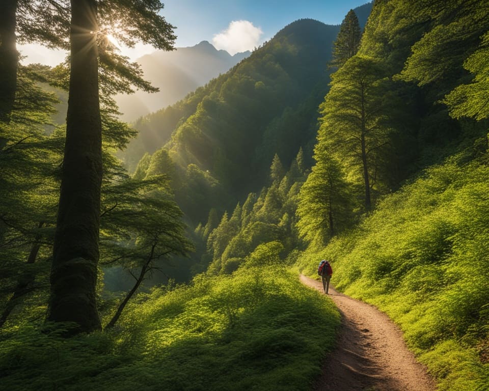 senderismo en la naturaleza