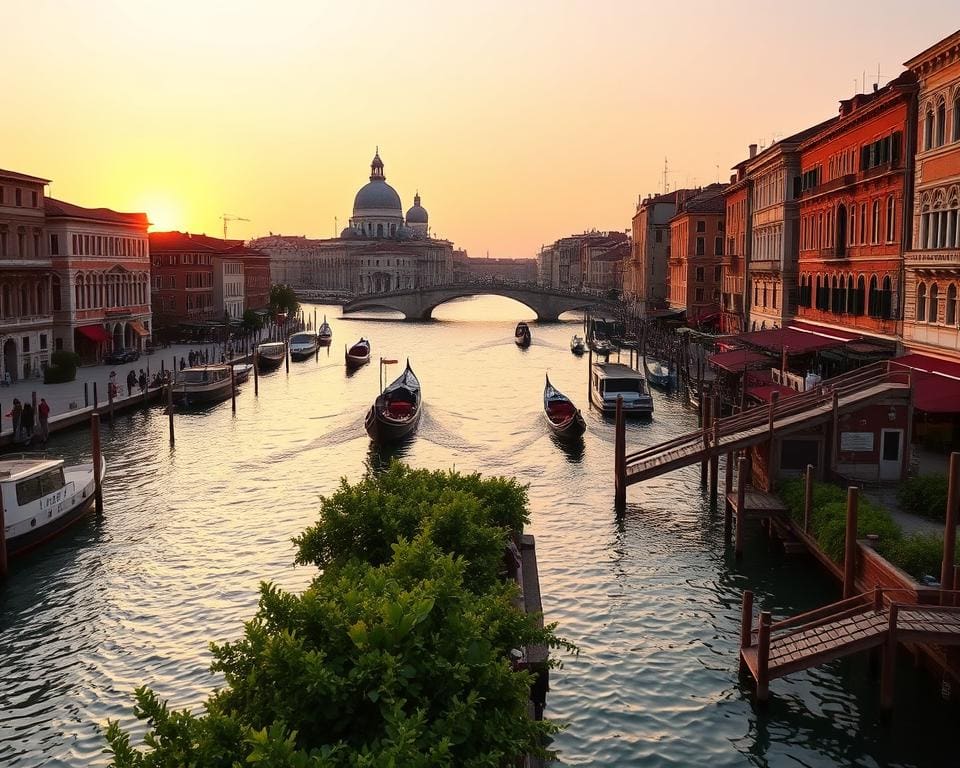 Canal Grande y tranquilidad de los canales menores