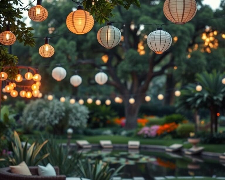 Iluminación ambiental para largas noches de verano