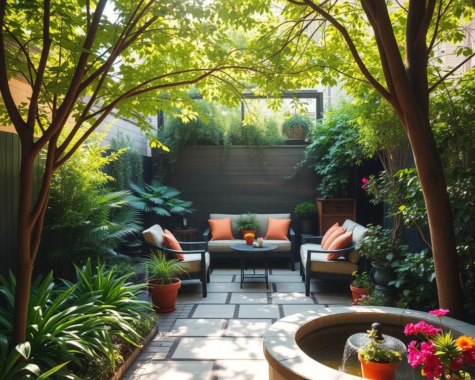 Rincones acogedores para pequeños jardines urbanos