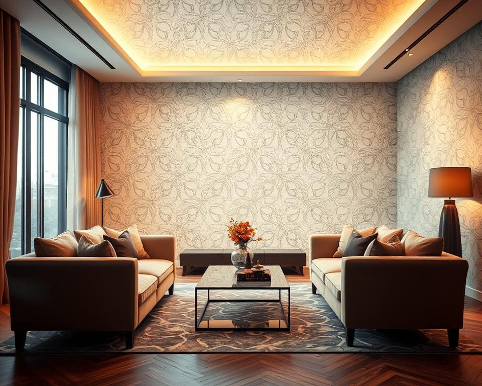 diseño interior papel pintado