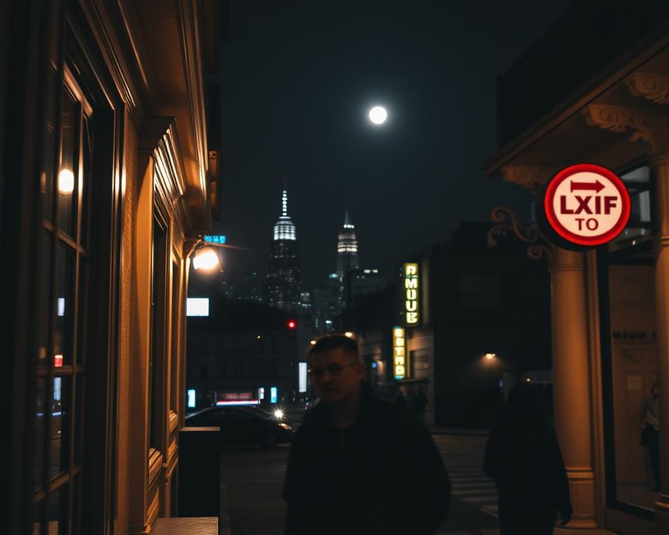 elementos visuales en fotografía nocturna