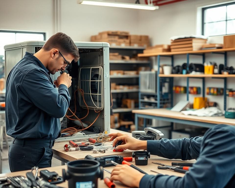 ¿Cómo repara un técnico de aire acondicionado?