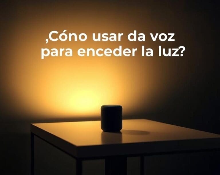 ¿Cómo usar la voz para encender la luz?