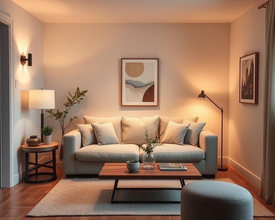 ¿Cómo decorar un salón pequeño con pocos muebles?