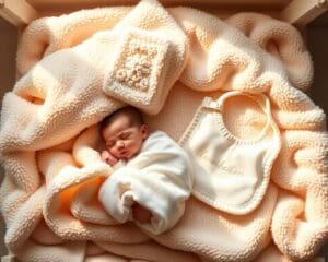 ¿Cómo preparar un set nacimiento bebé con mantas y baberos?