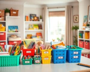 ¿Dónde colocar materiales para actividades en casa?