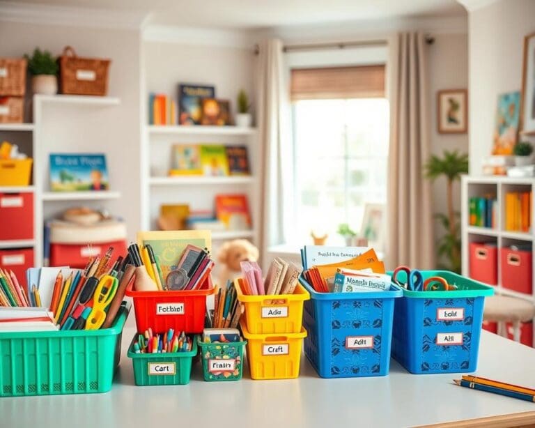 ¿Dónde colocar materiales para actividades en casa?