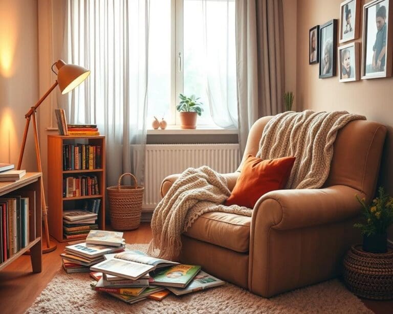 ¿Dónde organizar un rincón de lectura familiar?