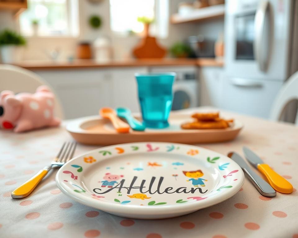 ¿Qué hace único un plato infantil con nombre?