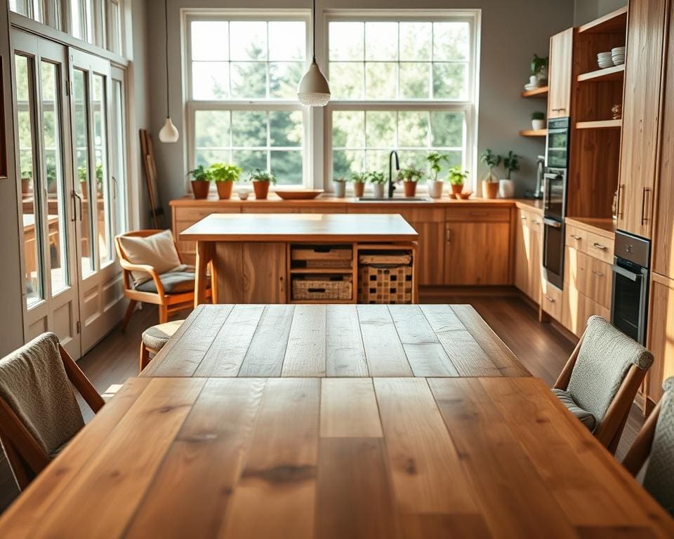 ¿Qué muebles sostenibles encajan en la cocina?