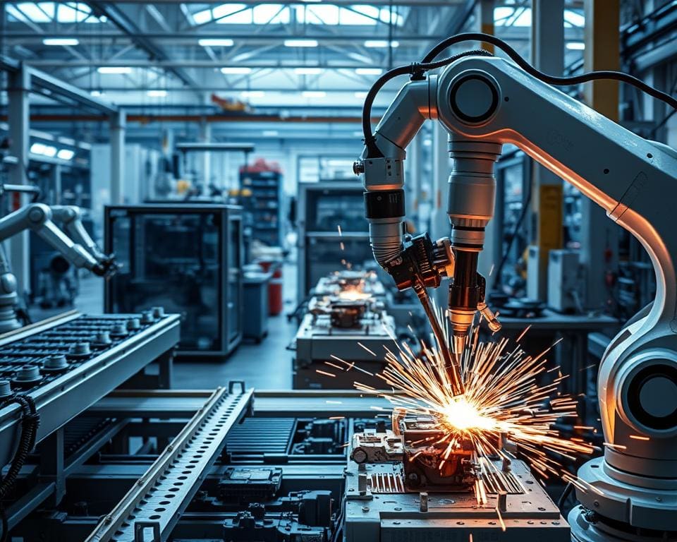 ¿Cómo optimizan los robots industriales la producción?