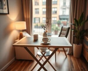 ¿Qué mesa plegable es ideal para pisos pequeños?