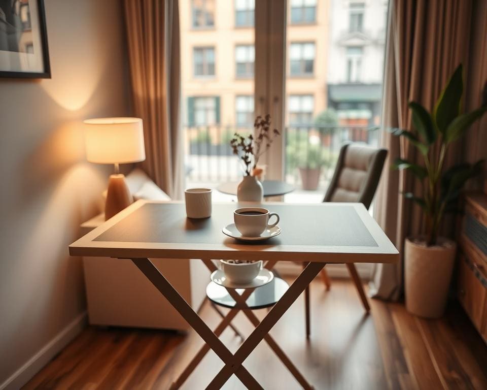 ¿Qué mesa plegable es ideal para pisos pequeños?