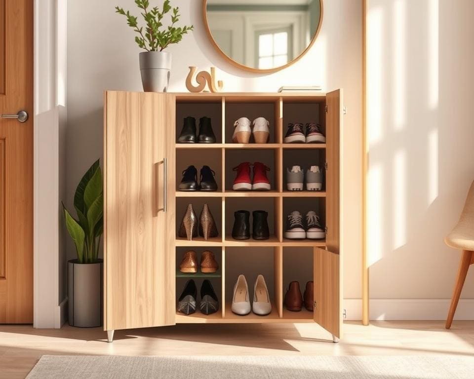 ¿Qué mueble zapatero ahorra espacio?