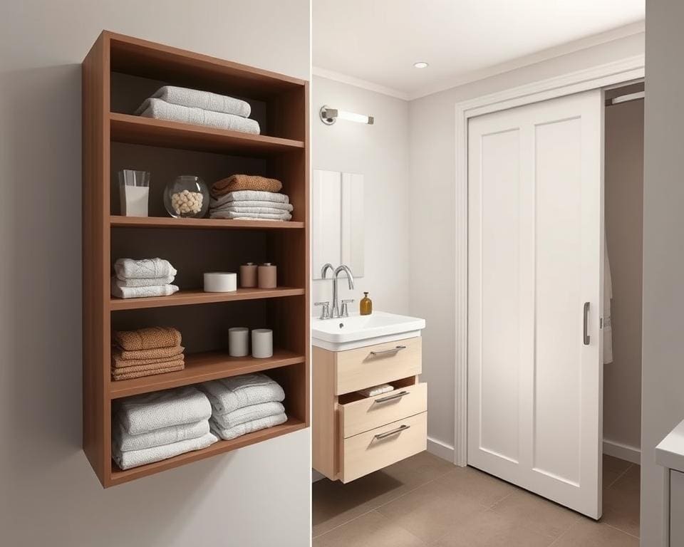 ¿Qué soluciones de almacenamiento funcionan en baños pequeños?